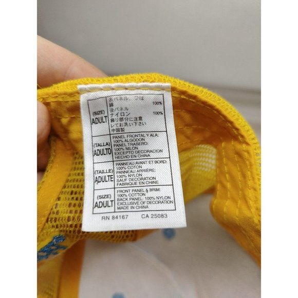 Vintage Walt Disney World Tinkerbell Snapback Hat Corduroy Embroidered Patch - Picture 11 of 11